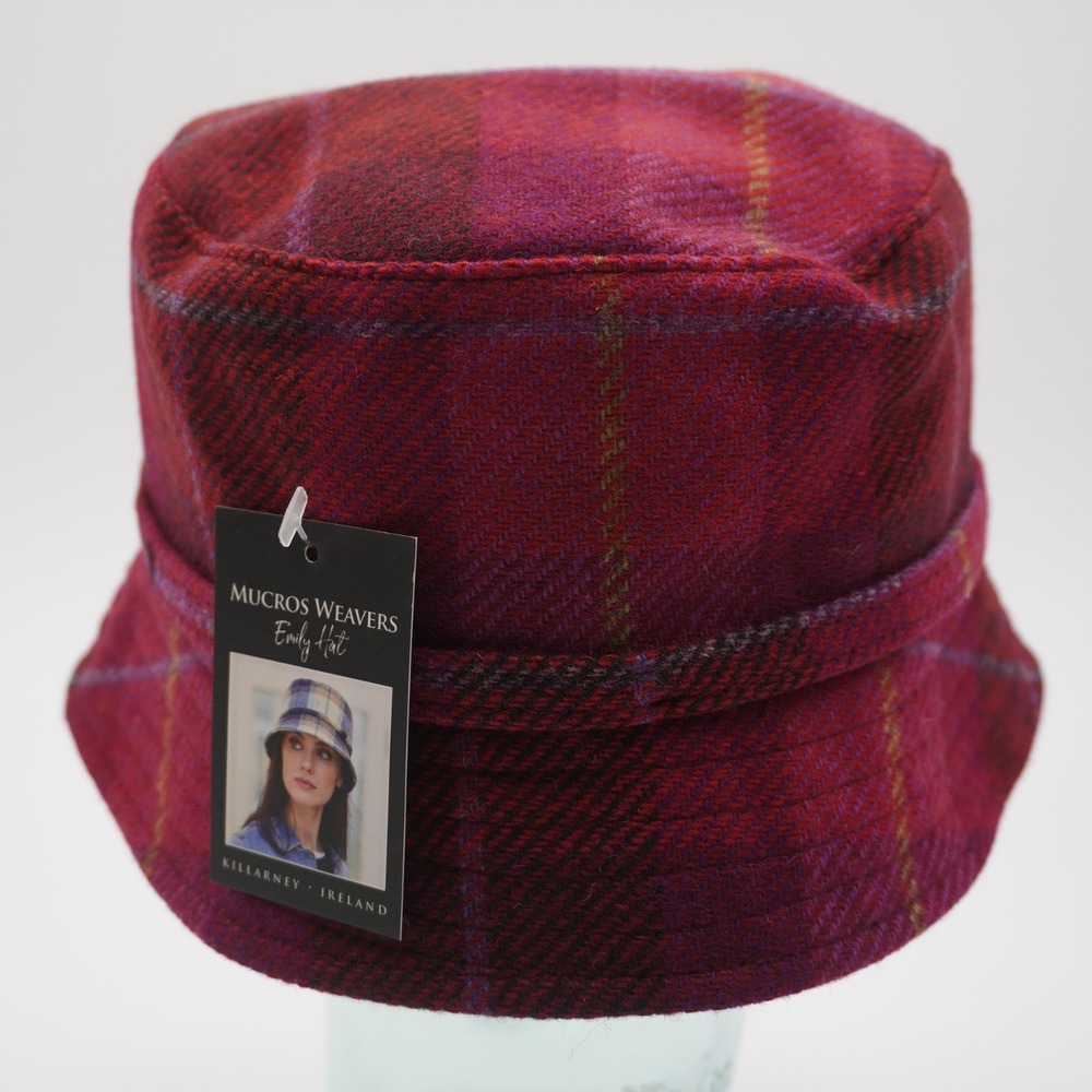 Mucros Weavers "Emily" Irish Wool Tweed Bucket Hat - Made in Killarney Ireland - Picture 6 of 16